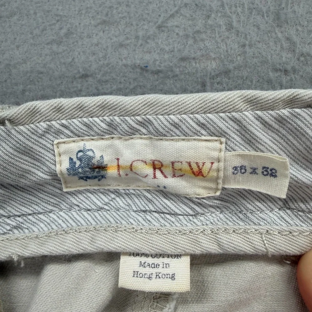 J.CREW Chino Pants Men's‎ 36x32 Beige Cotton Preppy Work Casual Relaxed Wide Leg